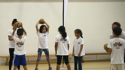 Little Heroes is an exercise group founded by Joy Bunce in Dubai – the aim is to encourage children to exercise and change their eating habits. Ravindranath K / The National