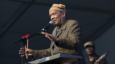 Roy Ayers performs at the New Orleans Jazz and Heritage Festival at the Fairgrounds Race Course in New Orleans, Louisiana on May 2, 2013. Photo by Ebet Roberts / Redferns / Getty Images
