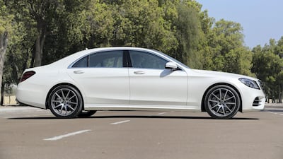 The S 450's engine produces 369hp and 500Nm of torque. Chris Whiteoak / The National