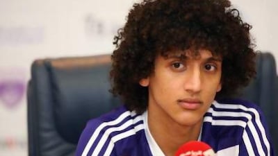 Omar Abdulrahman has been urged to make the move to one of Europe's big leagues now by Baniyas and Egypt international forward Mohamed Zidan. Mike Young / The National