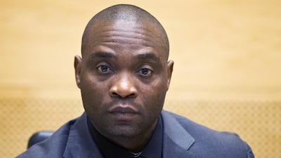 Germain Katanga, a Congolese warlord convicted of war crimes and crimes against humanity by the International Criminal Court in the Hague on May 23, 2014. AFP / ANP