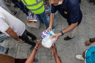Volunteers supporting the Sahana charity during Ramadan. Antonie Robertson / The National
