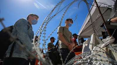 Ukrainians fleeing the Russian invasion were granted permission by the Biden administration to remain in the country until 2023. Reuters