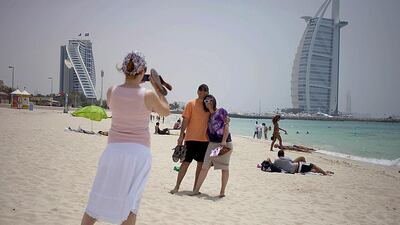 4th: Dubai. The city is expected to receive almost 14.3 million international visitors in 2015, an increase of 8 per cent since 2014. When looking at the number of international overnight visitors that destination cities attract per city resident, Dubai comes out top with 5.7 visitors per resident (an increase by 0.8 from 2014). The city also generates more international overnight visitor expenditure per resident than any other city (estimated at $4,668), according to the MasterCard study. Dubai ranked eighth in the index in 2012, seventh in 2013 and fifth last year. Razan Alzayani / The National