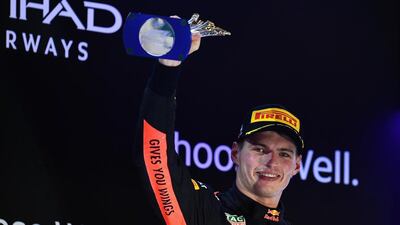 Max Verstappen finished third in the Abu Dhabi Grand Prix at Yas Marina Circuit on Sunday. Getty Images