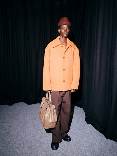 Colours comes in the form of sunset orange, forest green and rich burgundy. Photo: Balenciaga