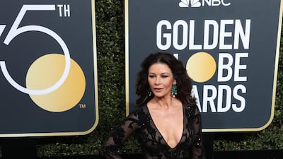 Catherine Zeta-Jones in Zuhair Murad Couture. Photo by Mike Nelson / EPA
