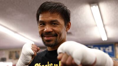 Manny Pacquiao poses for a portrait.