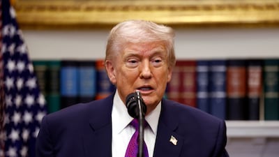 US President Donald Trump said talks with Tehran would take place 'over the next month'. EPA