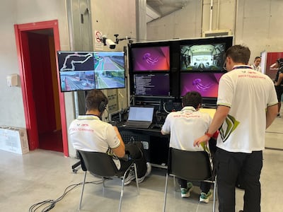 A2RL teams use data from the cars to refine performance, reliability and autonomous decision-making on track. Photo: Faisal Al Zaabi
