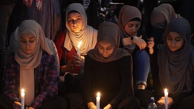 A vigil is held in Melbourne, Australia for victims of the Christchurch attack. Getty Images