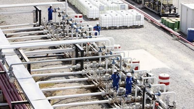 The Kurdish government has been trying to sell oil independently against the objections of the Iraqi central government in Baghdad, as part of efforts to lay the foundations for full independence. Above, oil workers in Erbil. Azad Lashkari / Reuters