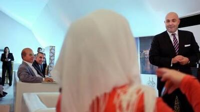 The tent, which the hotel erects every year, usually follows a traditional Arabian theme.