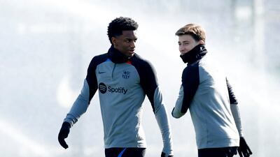 Barca's Alex Balde. Reuters