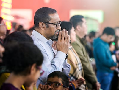 St Joseph Cathedral in Abu Dhabi has asked parishioners to follow official guidelines and stay safe. Victor Besa / The National