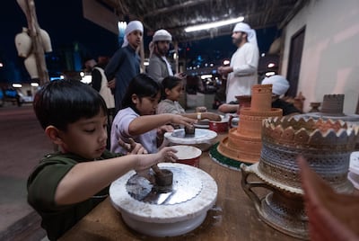 Young visitors can try their hand at art and crafts. Ruel Pableo for The National