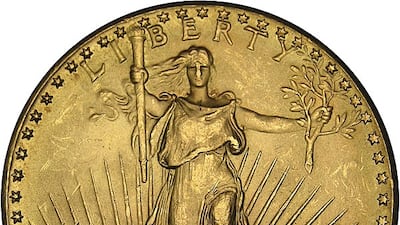 A 1933 Double Eagle gold coin - the last gold coin struck for circulation in the US - is the most expensive collectible, sold for $18.9 million. Photo: US Mint