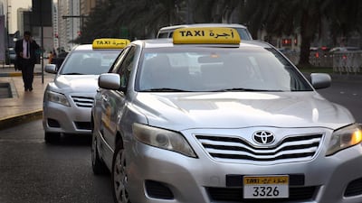 Some Abu Dhabi taxi drivers are working dangerously long hours. (Delores Johnson / The National )
