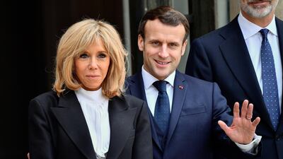 French President Emmanuel Macron and his wife Brigitte Macron. Getty Images