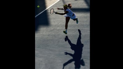 Laura Robson plays a forehand in her third round match against Sloane Stephens during the Australian Open. Julian Finney / Getty Images