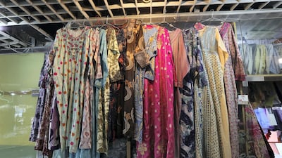 Garments at Jamal Kamal thrift shop on Hamdan Street, Abu Dhabi. Photo: Chris Whiteoak / The National