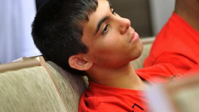 Omar Al Fadhli, seen here at a press conference the UAE Jiu-Jitsu Federation presser held on Wednesday, August 17, 2016, to announce its 2016-2017 season. The announcement was held at the Jumeriah Etihad Towers in Abu Dhabi. ( Delores Johnson / The National
