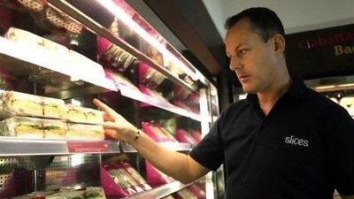 Darrell Guest, who manages Slices, a chain of organic bistros, uses sustainable packaging at his stores.
