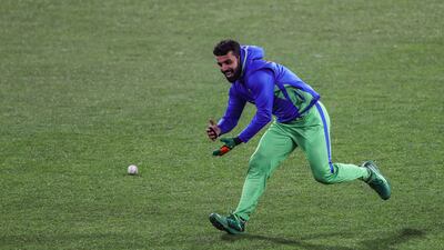 Pakistan's Shadab Khan during training at the Melbourne Cricket Ground. AFP