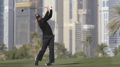 Sergio Garcia plays a shot on the 13th hole during the second round. Kamran Jebreili / AP Photo