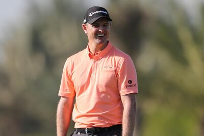 Justin Rose has birdied the first two holes of his final round at the Abu Dhabi HSBC Championship. Kamran Jebrelli / AP Photo