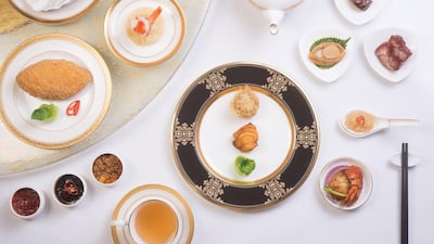 Signature dishes at T'And Court fine-dining Cantonese restaurant. Courtesy The Langham, Hong Kong