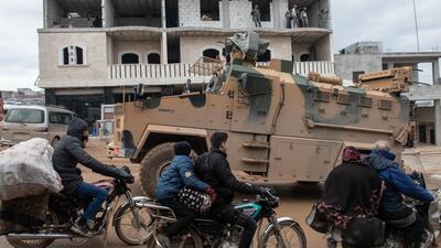 A Turkish military armoured vehicles that crossed to Syria. Getty