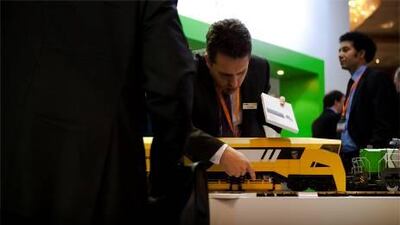 The Middle East Rail Conference is underway at the beach Rotanan hotel in downtown Abu Dhabi.