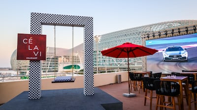 Italian restaurant Ce La Vi will return to Luna Lounge at the Abu Dhabi Grand Prix. Photo: Ce La Vi