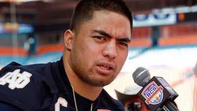Notre Dame linebacker Manti Te'o was the victim of a hoax over his 'dying girlfriend', the university has claimed.