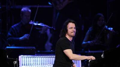 Greek composer and musician Yanni is renowned for performing at iconic venues including Dubai’s Burj Khalifa, the Acropolis in Athens, India’s Taj Mahal and China’s Forbidden City. Zheng Duo / AP Images