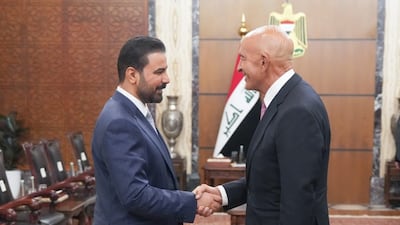 US envoy Tom Barrack with Iraqi Prime Minister Ali Al Zaidi in Baghdad. Photo: Iraqi Prime Minister's Office