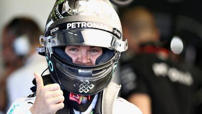 Nico Rosberg will start second next to Mercedes teammate Lewis Hamilton at the front of the grid for Sunday's Mexican Grand Prix. Lars Baron / Getty Images / AFP / October 29, 2016