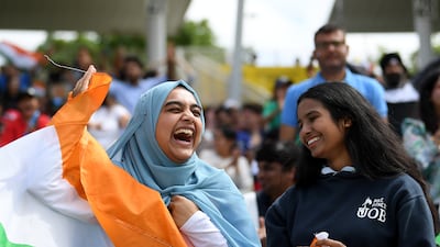 India supporters at Edgbaston. Getty
