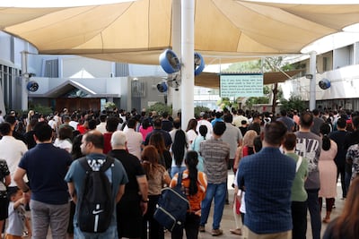 Thousands turned out to wish the Pontiff well. Chris Whiteoak / The National