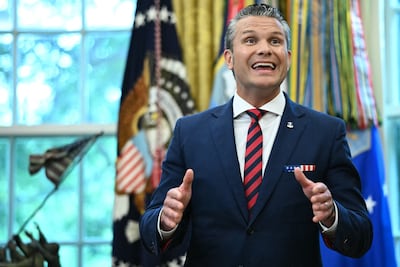 US Secretary of Defence Pete Hegseth. AFP