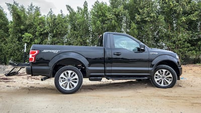 The F-150 is arguably the best in class in terms of steering precision and handling. Leslie Pableo for The National