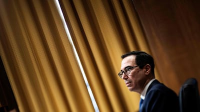 US Secretary of the Treasury Steven Mnuchin took part in a call with fellow G7 members on March 3, 2020. AFP