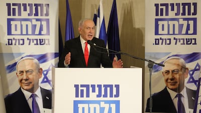 Benjamin Netanyahu is Israel's longest-serving prime minister but faces a difficult battle to stay in power. EPA