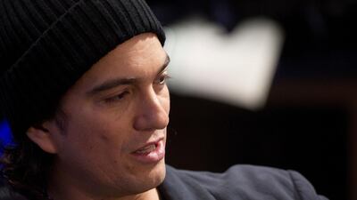 Adam Neumann, co-founder WeWork, stepped down as chief executive of the firm last month. Associated Press