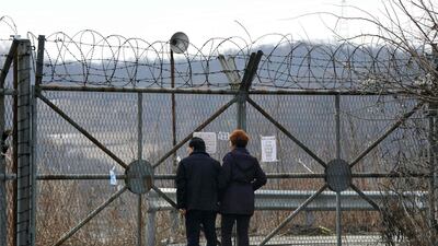 The two Koreas agreed last week to hold their first official dialogue in more than two years and will meet on January 9 at the border truce village of Panmunjom. AFP/JUNG Yeon-Je