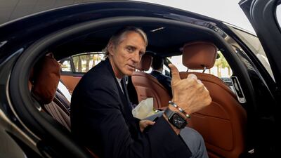 Roberto Mancini arrives in Riyadh ahead of his unveiling as Saudi Arabia manager. Reuters