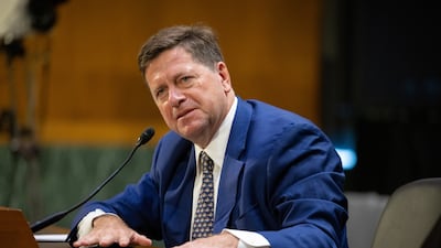 Jay Clayton testifies during his confirmation hearing before a Senate committee in July. Anadolu / Reuters Connect