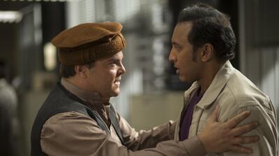 Jack Black, left, and Aasif Mandvi in The Brink. Courtesy OSN / HBO