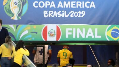Jesus heads down the tunnel where he was then seen sobbing. Reuters